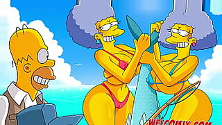Anime Simpsons terlibat dalam vignettes hookup dan orgi liar.