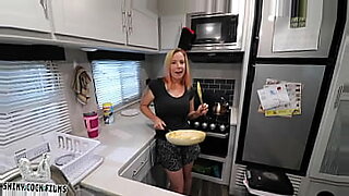 jodi west step mom and son in kitchen