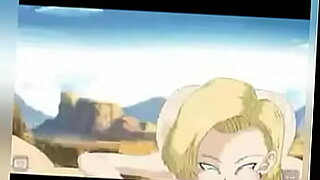 Android 18 en 17 hebben geanimeerde seks.