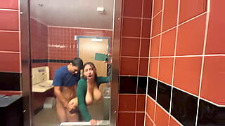 girl gets fucked in public toilet