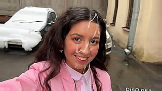 nerdy looking latina teen rides her dildo till orgasm on webcam