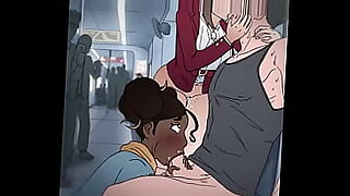 Postacie z anime uprawiają gorący seks w metrze.